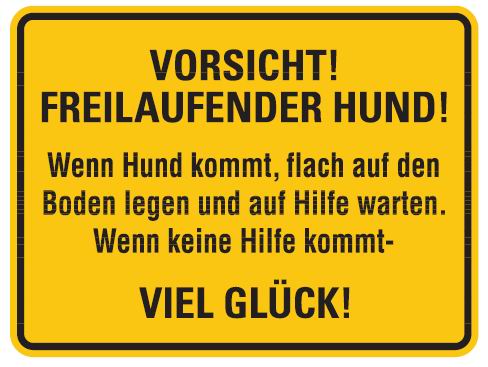 Hunde-Schild