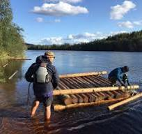 a log raft from the backpacker.com