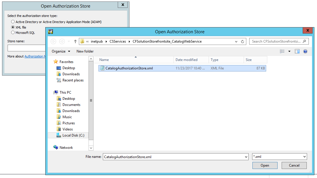 azman selecting xml file