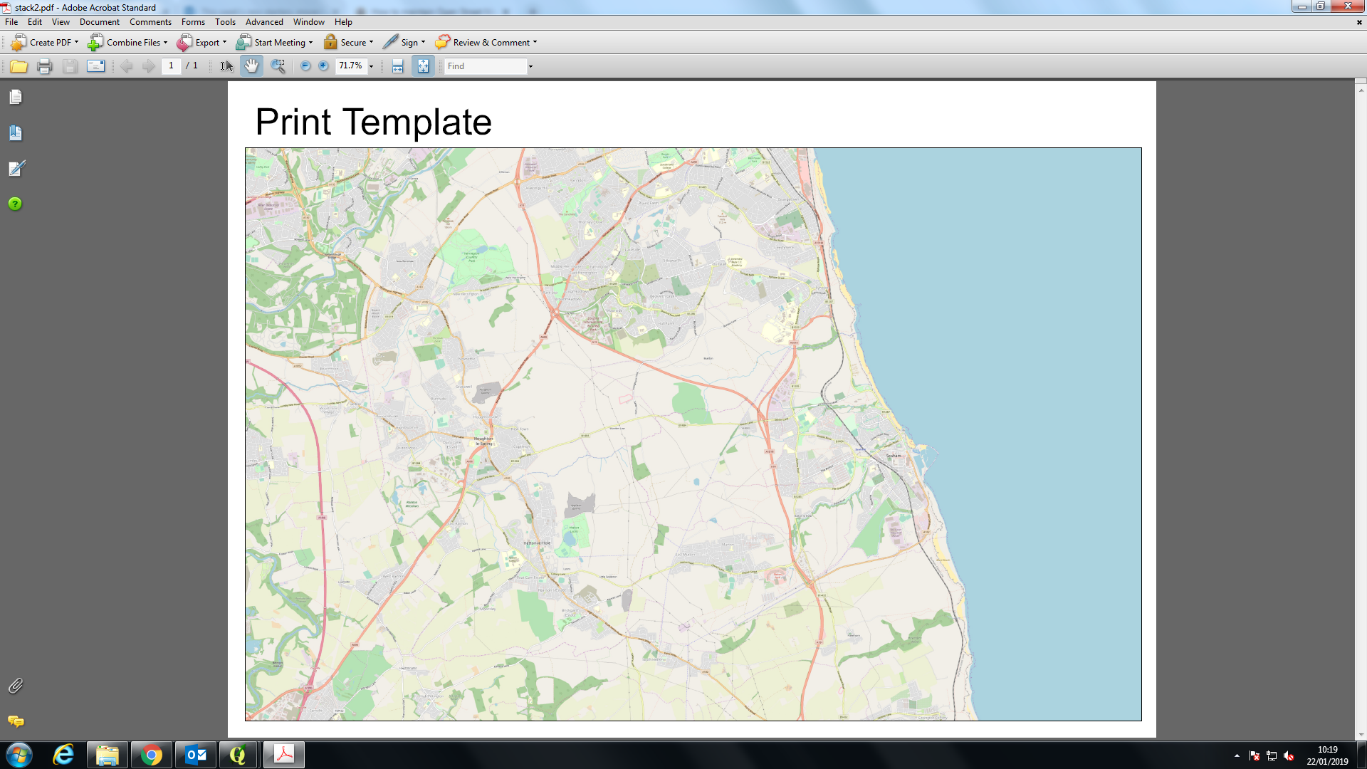 Screen shot 3: exported PDF map view