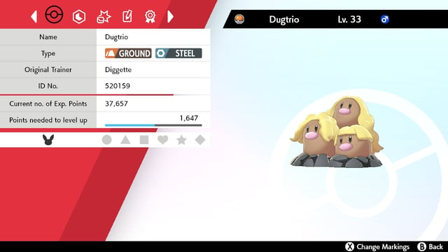 Alolan Dugtrio in Sword