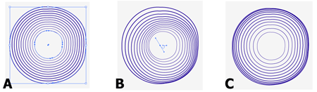 Perspective blend with a common centre