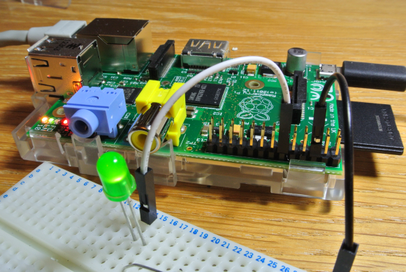 Breadboard and pi