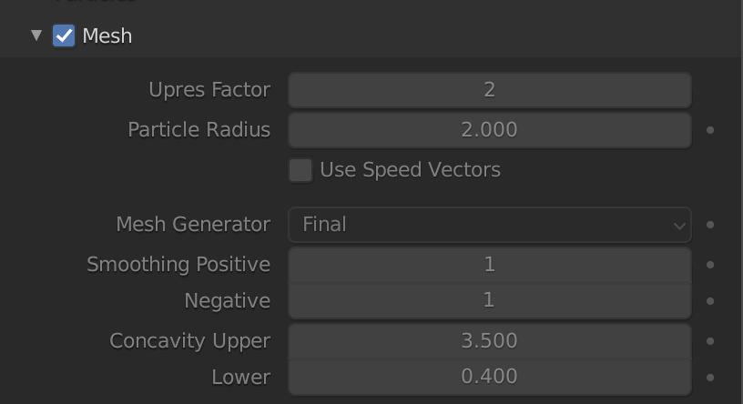 Fluid Mesh settings][2]