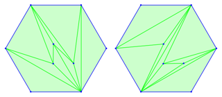 9-point triangulations sharing 6 edges