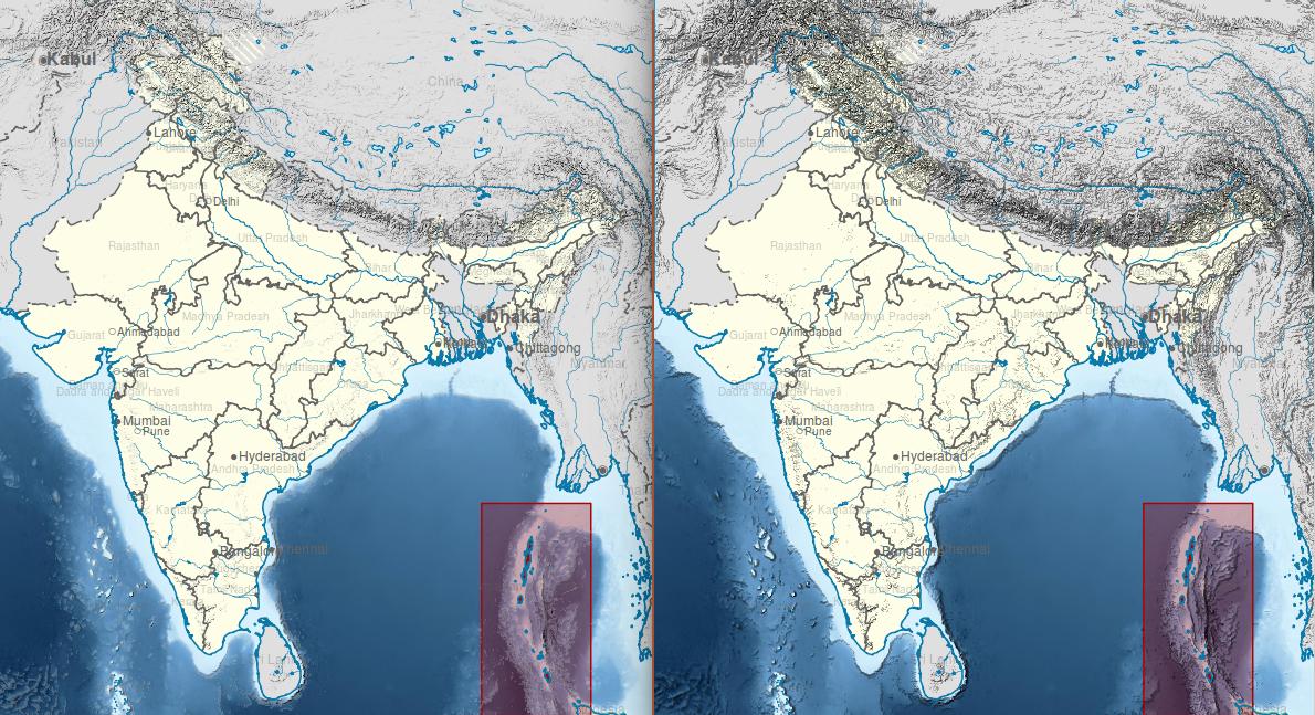 Comparison of process #2 (left) and #3 (right), general view.