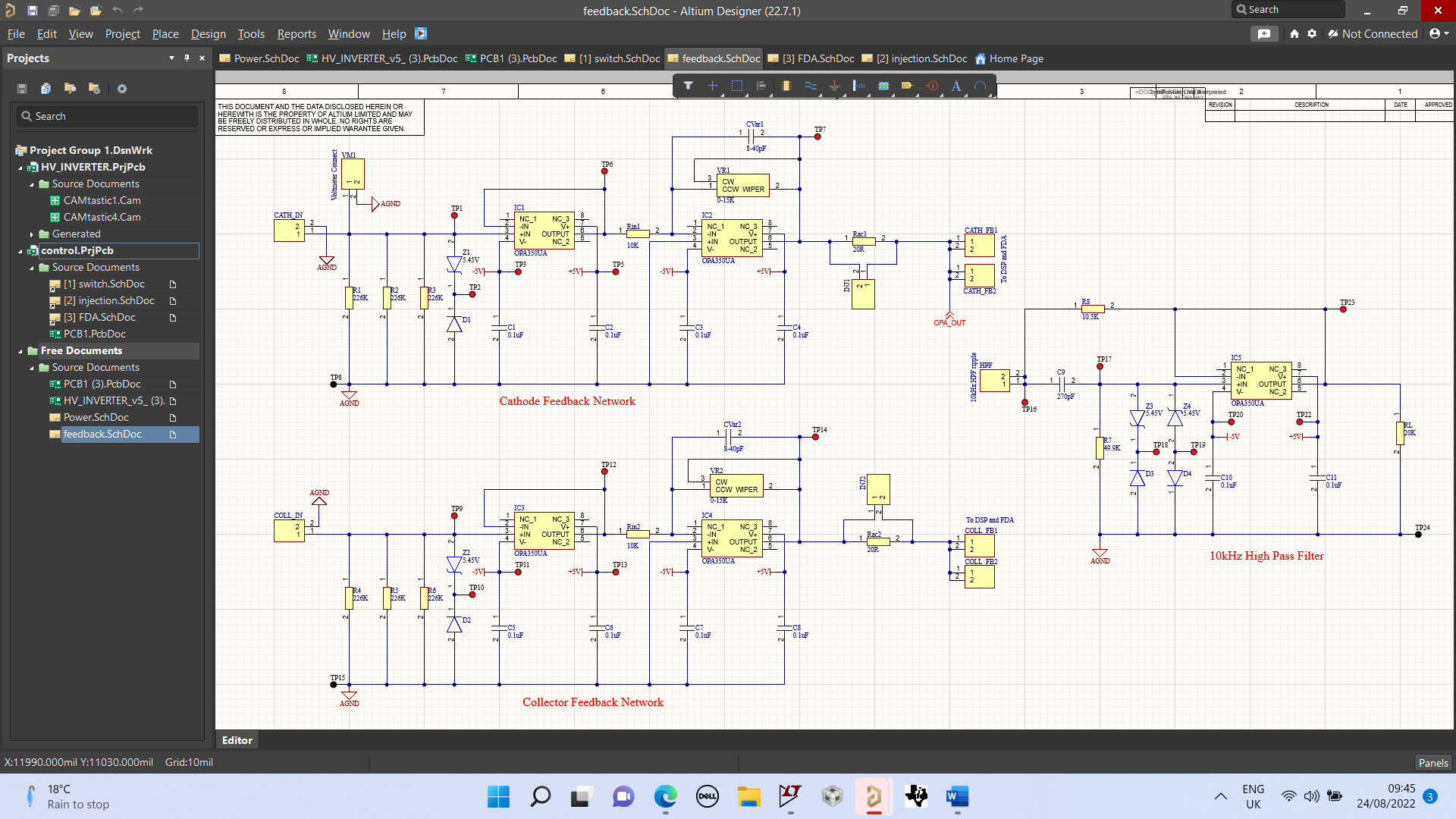 OPA Feedback Schematic