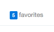 favorites tab counter