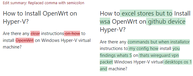 How to excel stores but to install wsa OpenWRT on github device Hyper-V?