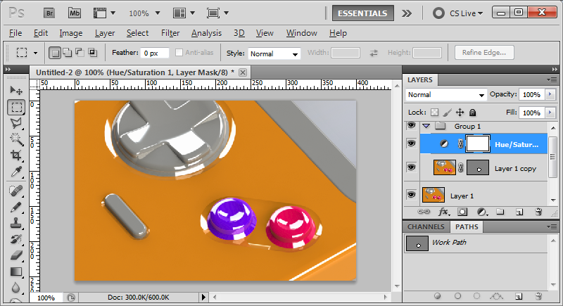 hsi adjustment layer