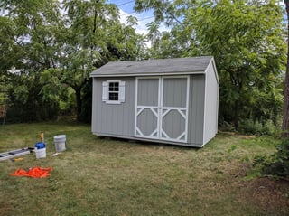 Finished shed