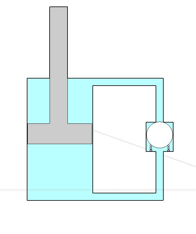 Dashpot and check valve