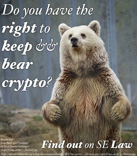 Do you have the right to keep and bear crypto? Find out on SE Law!