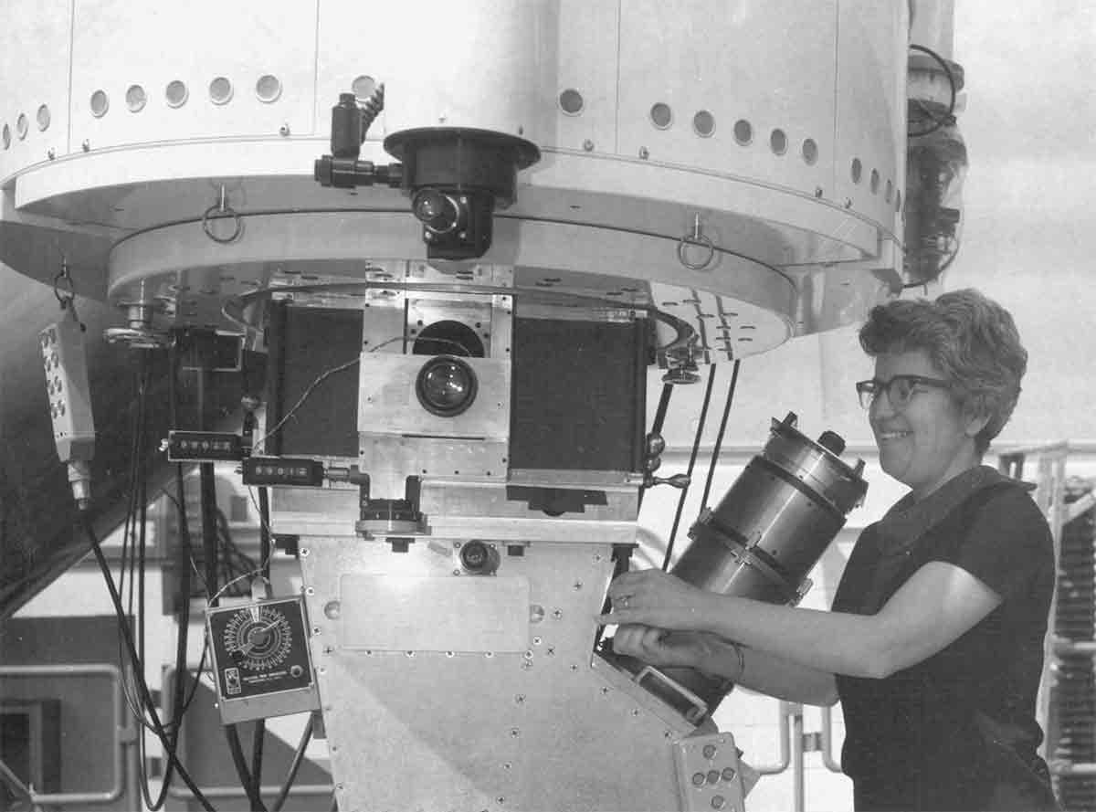 A photo of astronomer Vera Rubin. (Image credit: NOAO/AURA/NSF)