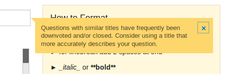 Questions with similar titles have frequently been downvoted and/or closed. Consider using a title that more accurately describes your question.