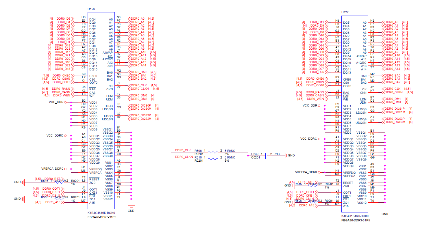 DDR3 RAM Schematic