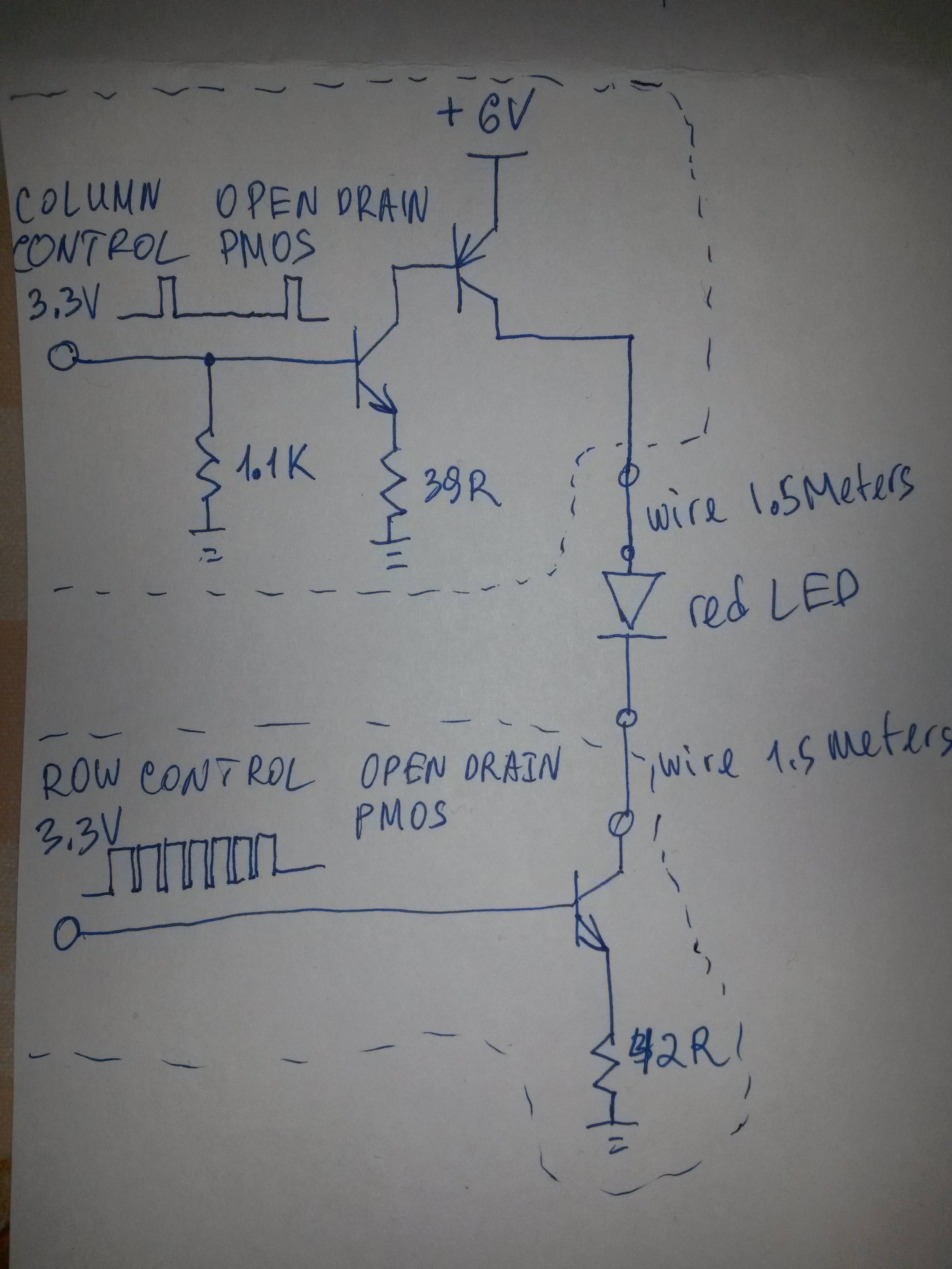 common and row driver schematic