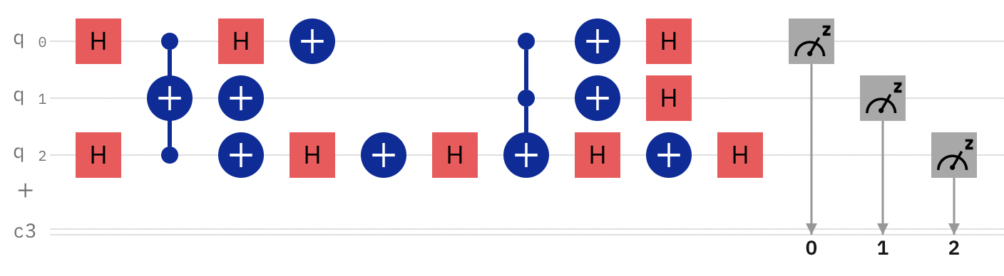 Grover's search for 110 With Less H Gates