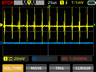 Waveform with capacitors