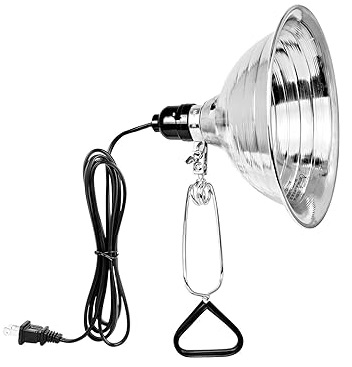 clamp lamp with aluminum reflector