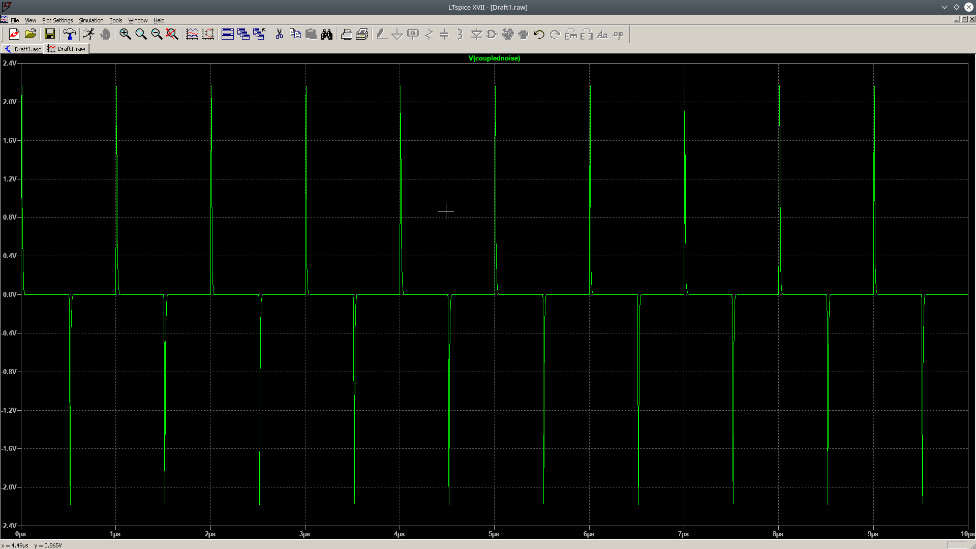 1MHz square wave 10n rise/fall