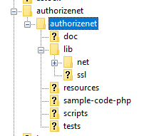 authorize.net structure in vendor directory