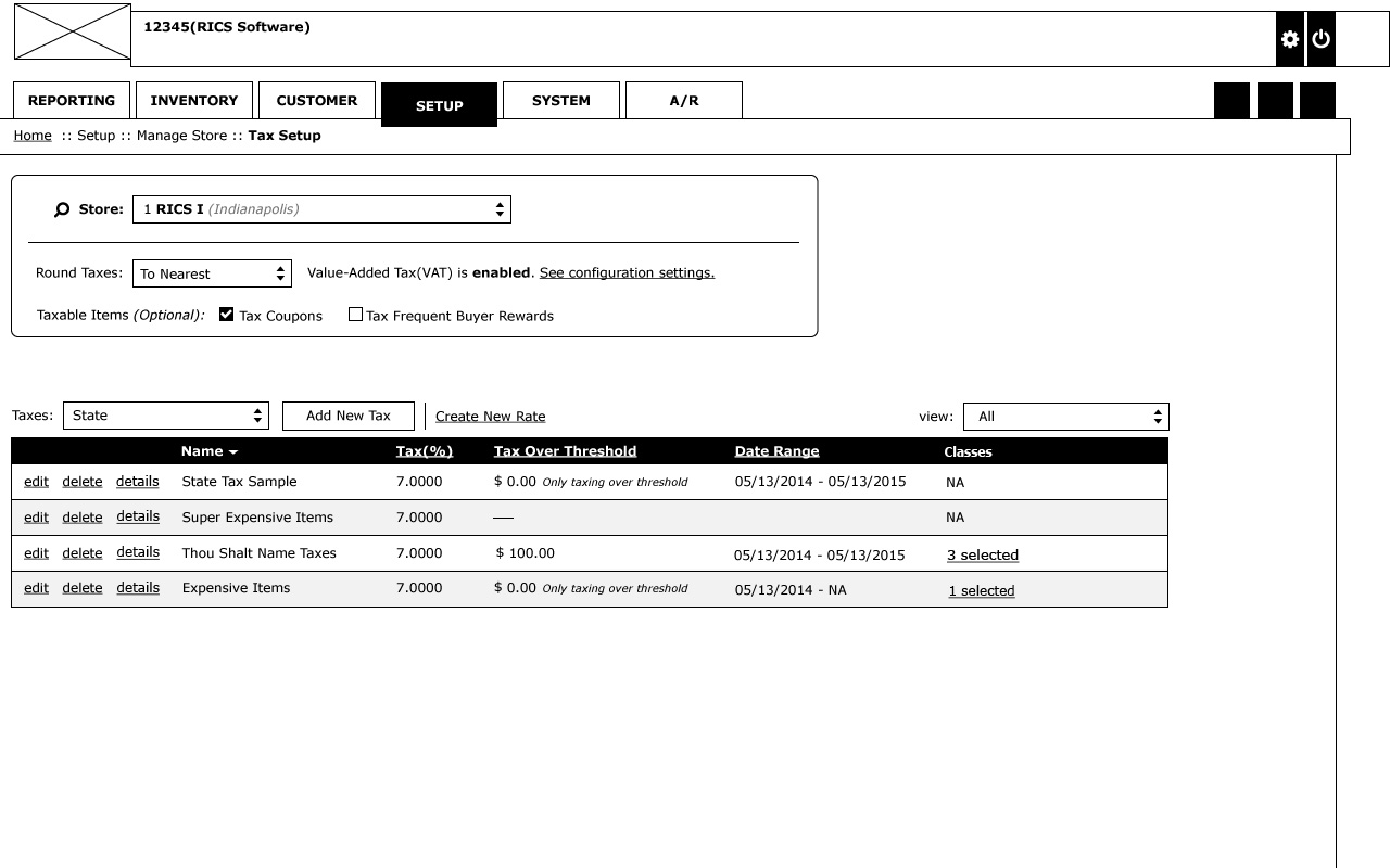 Example: Master View