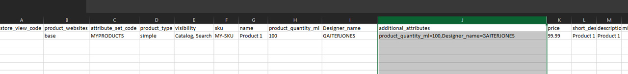 product import csv