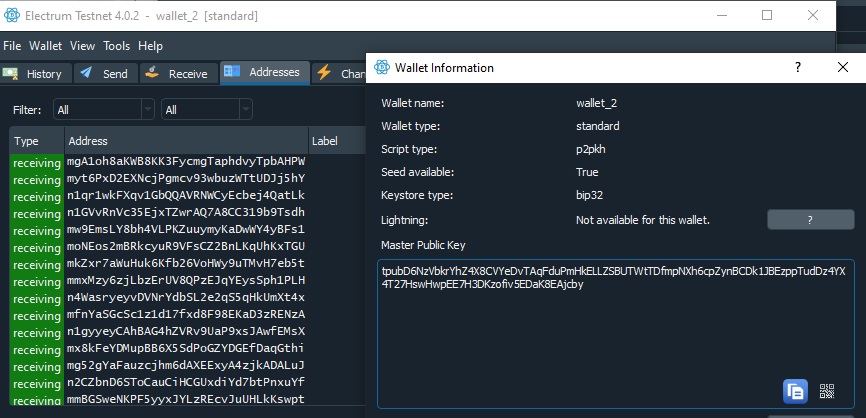 Electrum-XPUB-Addresses