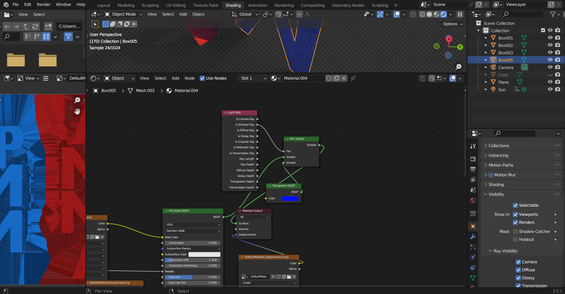 How I made coloured shadows