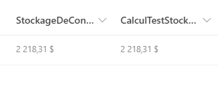 A calculated column returning the result of the previous calculation returns the same value as the number I entered in the form