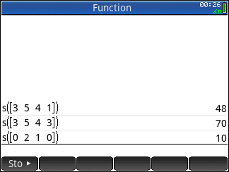 HPPPL screen capture of sjoelen point count program