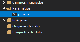 Creo el parámetro prueba