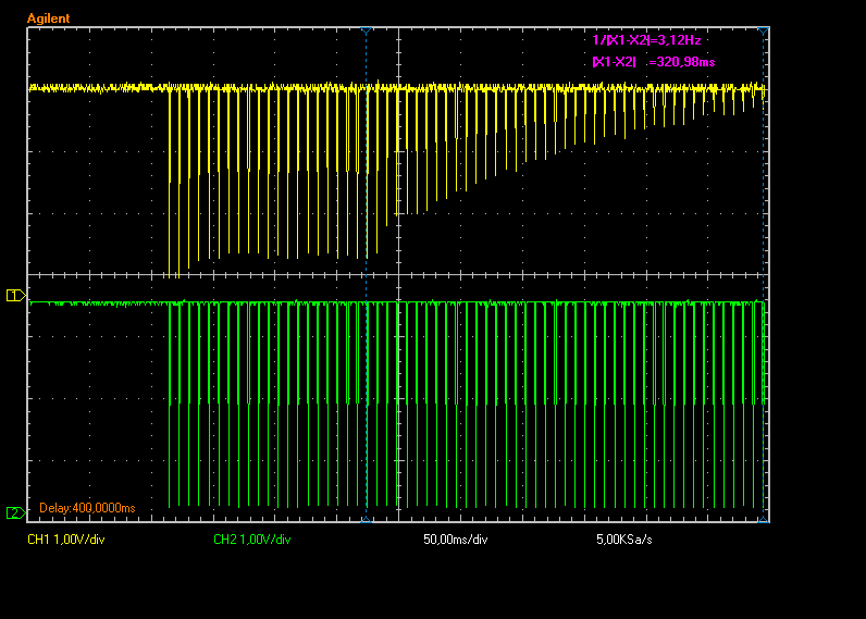 <code>B1</code> voltage rising up after LED turned off, with only one opto on the column