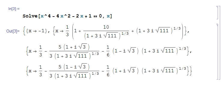 Solve result