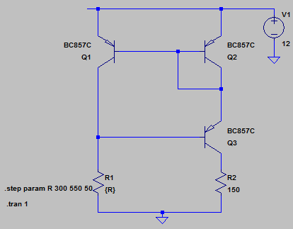 R2 set to 150 ohms