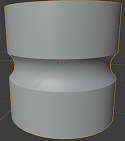 Cylinder with a circular Dent