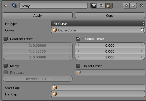 array modifier settings