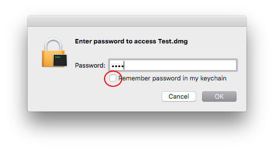 password encrypted dmg