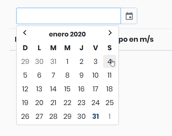 el datepicker