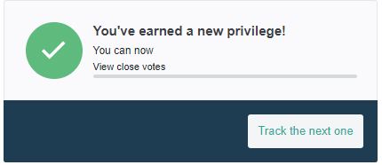 Image of privilege notification