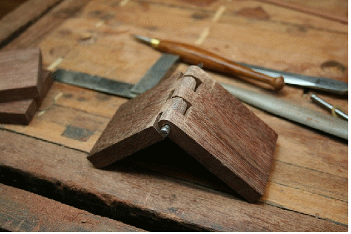 wooden hinge