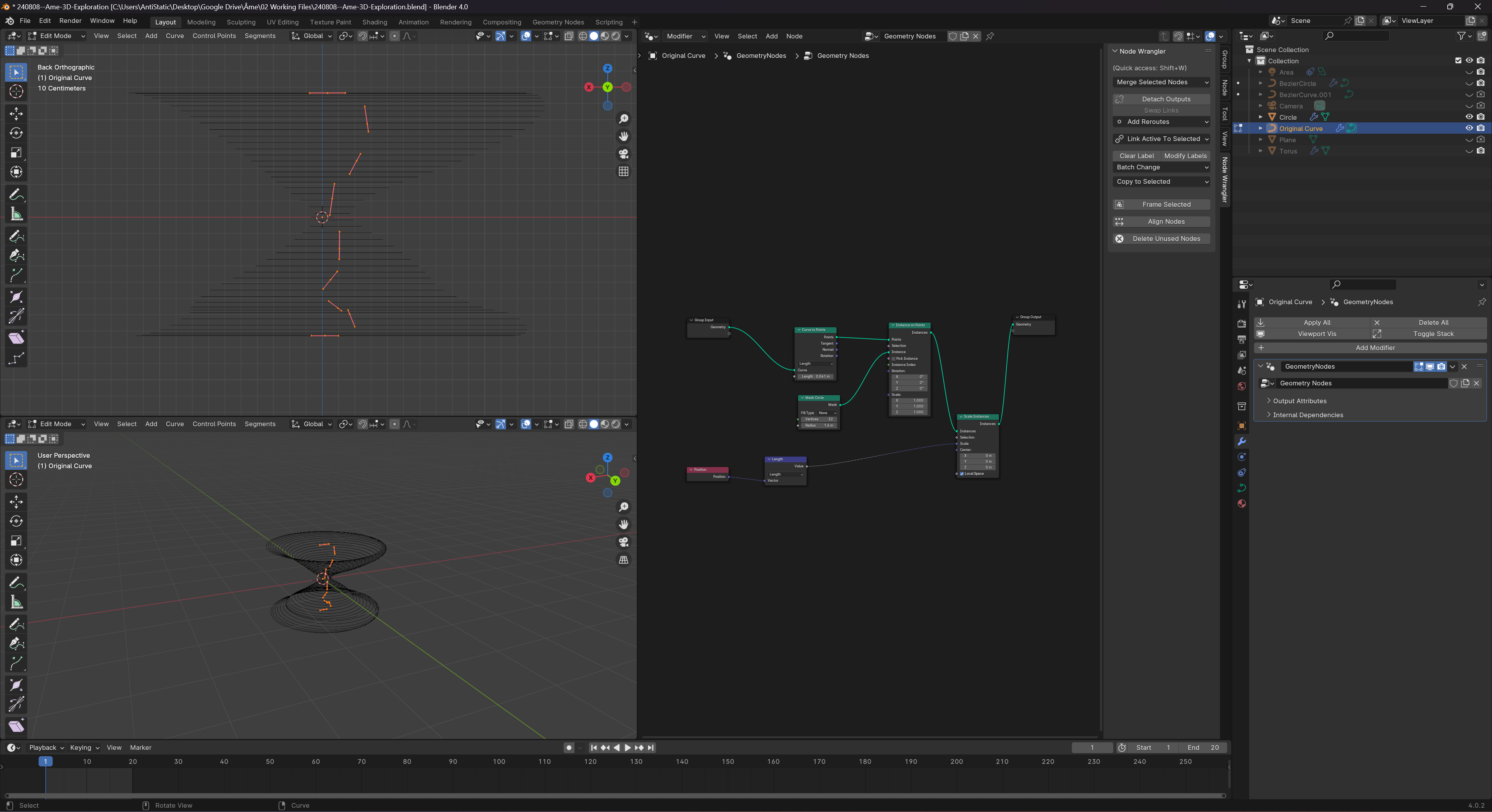 Full test setup without mirroring