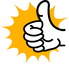 Drawing of a thumbs up gesture