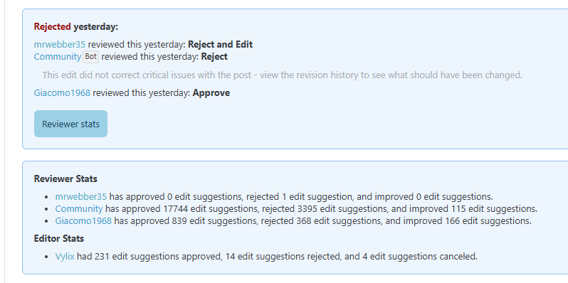 screenshot of suggested edit review