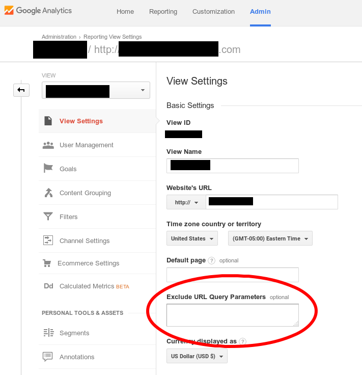 Google Analytics Exclude URL Query Parameters