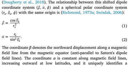 shifted dipole coordinate