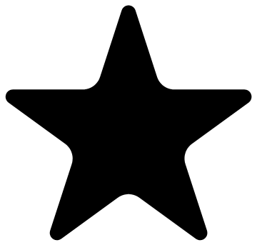 rounded star