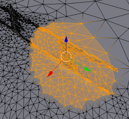 Complex mesh selection.