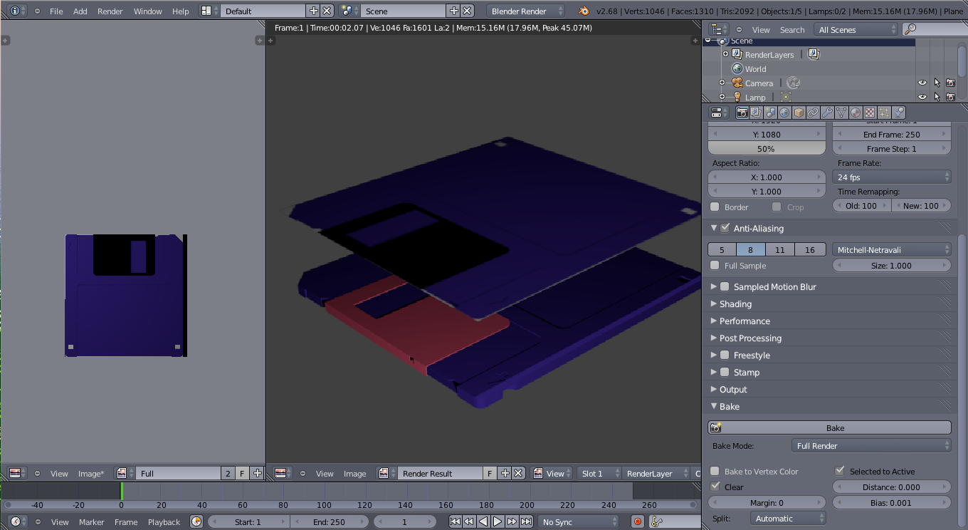 Full render bake